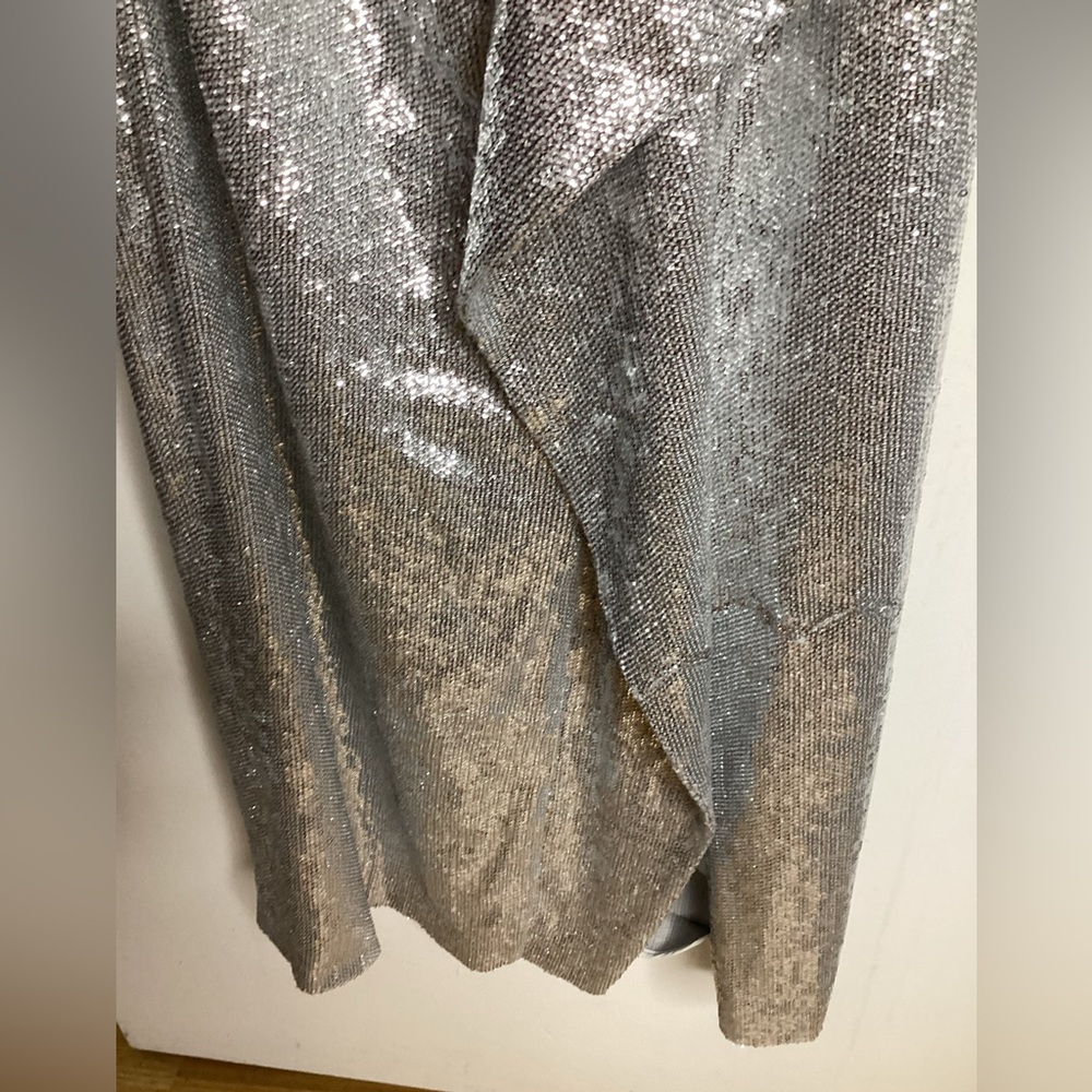 Rachel Zoe Silver Sequin Krista Dress M - Picture 5 of 11